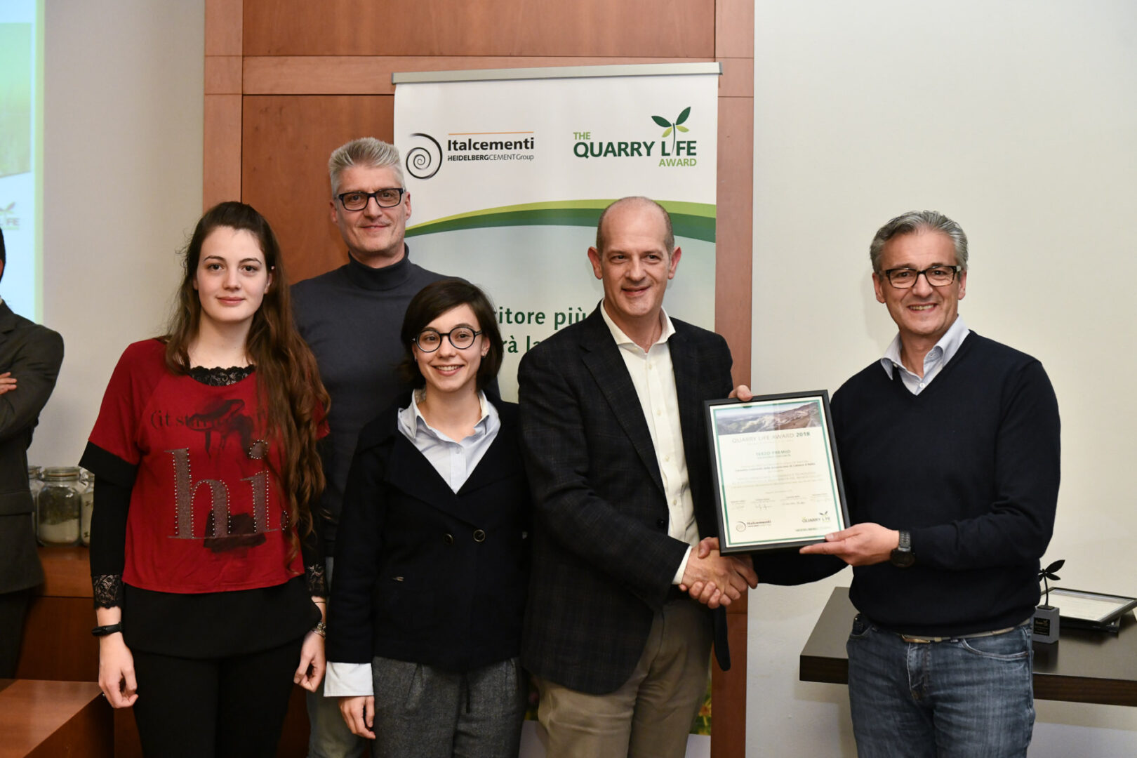 Premiazioni Quarry Life Award.