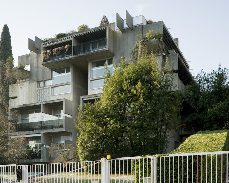 Sergio Crotti, Enrica Invernizzi, edificio residenziale in Viale Vittorio Emanuele II, Bergamo, 1974-76..