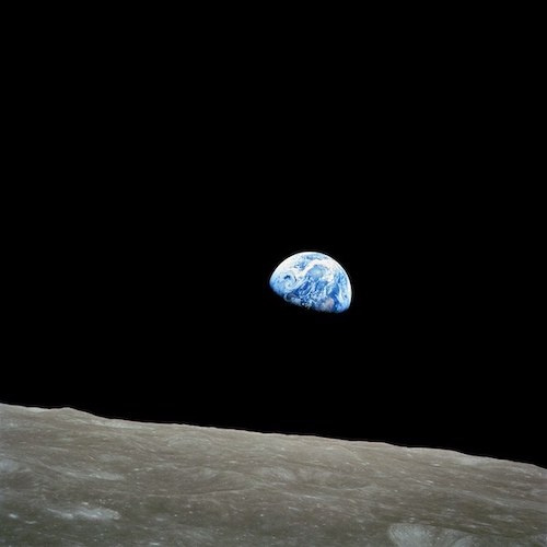 Earthrise, foto della Terra scatta dall'Apollo 8 (1968)